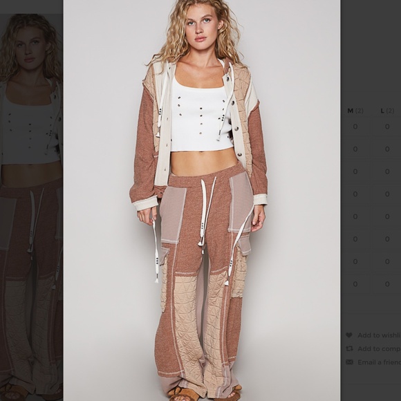 POL “ Chicago 2 “  POL Quilted Thermal Jacket with Waist String and Hood SR73 - Picture 5 of 6